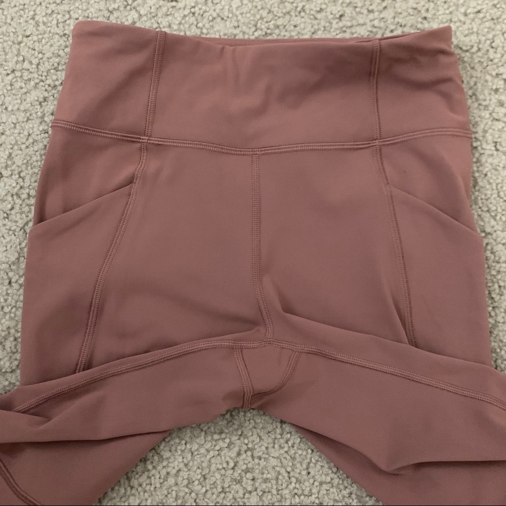 Lululemon Time to Sweat Crop 23" Legging Red Dust - Picture 4 of 5